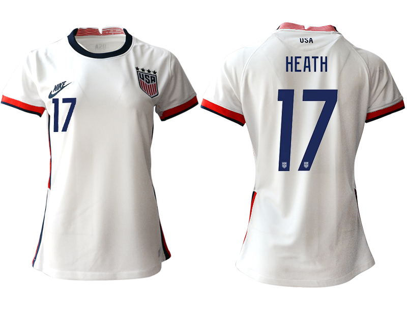 Women's 2020-21 America home aaa version 17# HEATH soccer jerseys