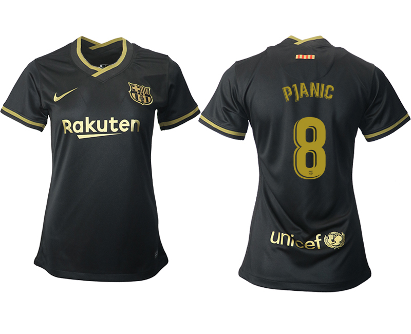 Women's 2020-21 Barcelona away aaa version 8# PJANIC soccer jerseys