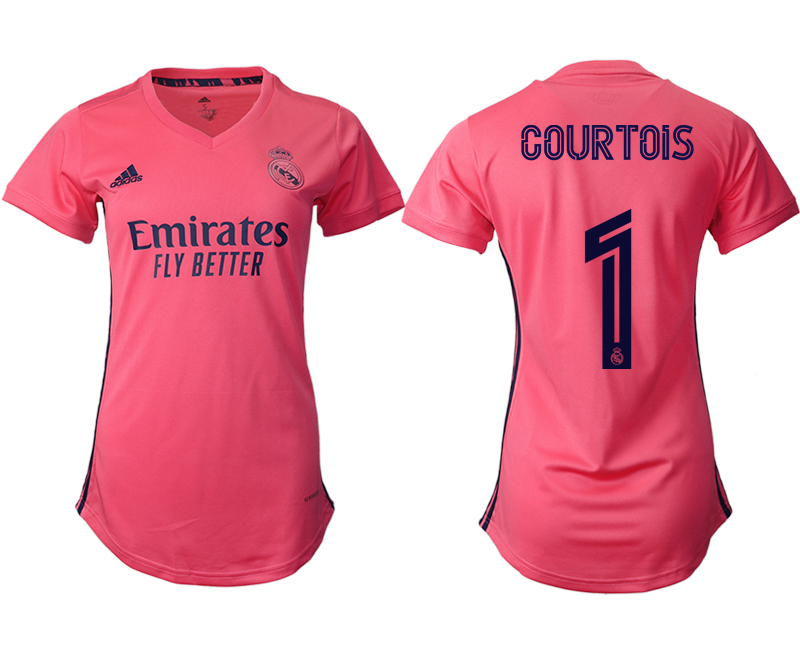 Women's 2020-21 Real Madrid away aaa version 1# COURTOIS soccer jerseys