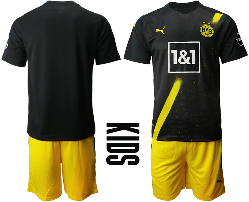 Youth 2020-21 Borussia Dortmund away soccer jerseys