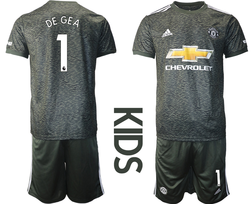 Youth 2020-21 Manchester United away 1# DE GEA soccer jerseys