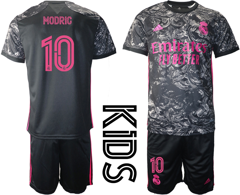 Youth 2020-21 Real Madrid away  10# MODRIC soccer jerseys