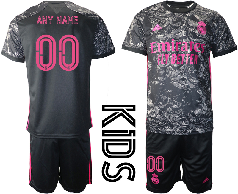 Youth 2020-21 Real Madrid away  any name custom soccer jerseys