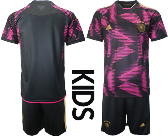 Youth 2022-2023 Germany Blank away kids jerseys Suit
