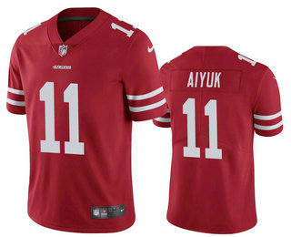 Youth San Francisco 49ers #11 Brandon Aiyuk Red 2020 Vapor Untouchable Stitched NFL Nike Limited Jersey