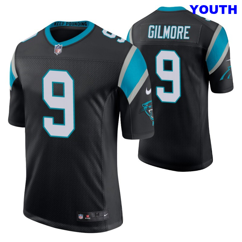 Youth Stephon Gilmore Vapor Limited Panthers #9 Black Jersey